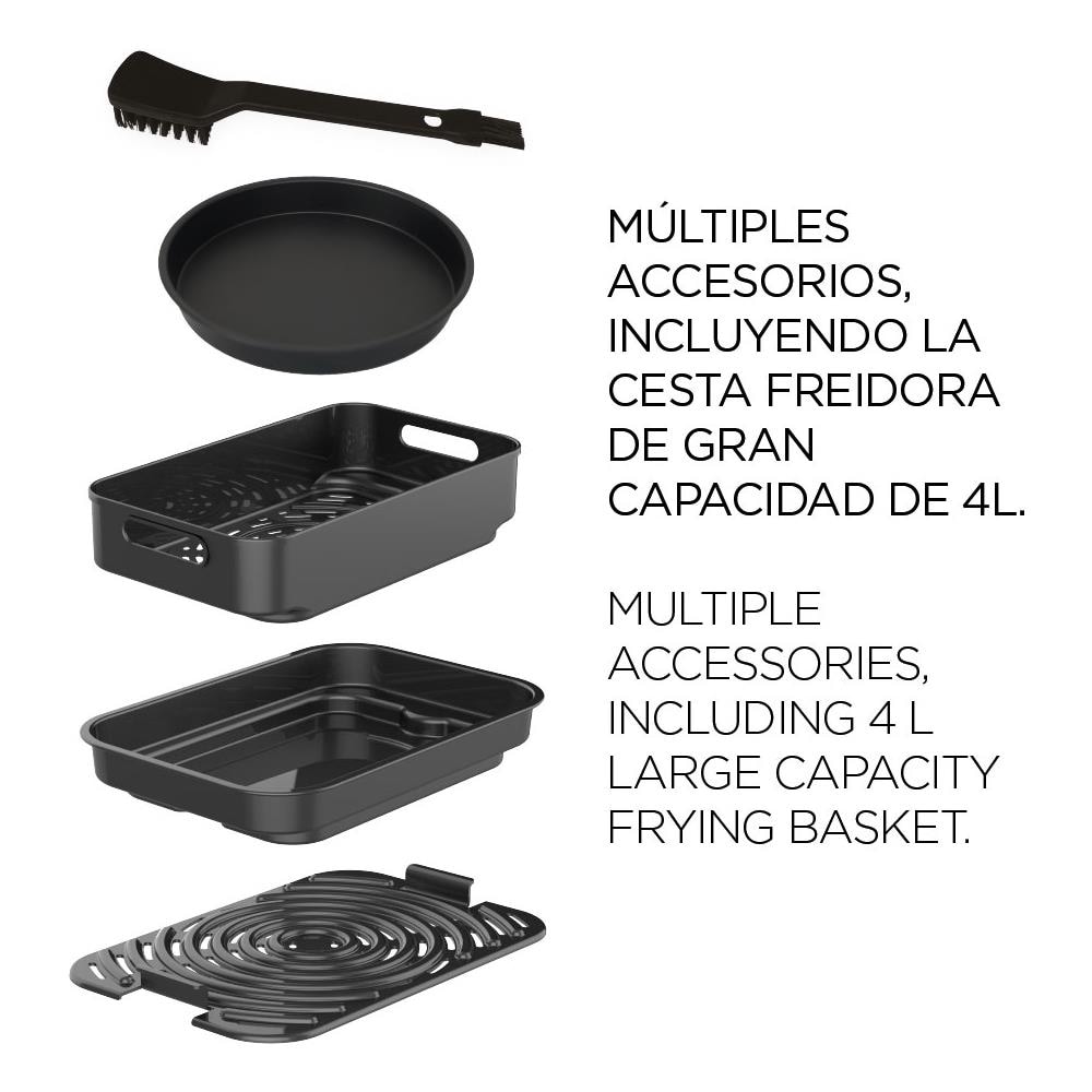 Friggitrice ad Aria FRE-SS-10130 Capacità 4 Litri 1700 Watt Colore Nero - Foto 3