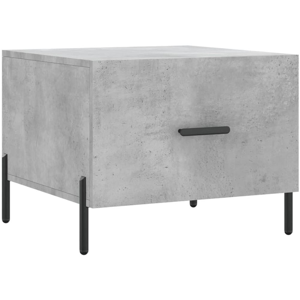 Tavolino Salotto Grigio Cemento 50x50x40 Cm Legno Multistrato - Foto 2