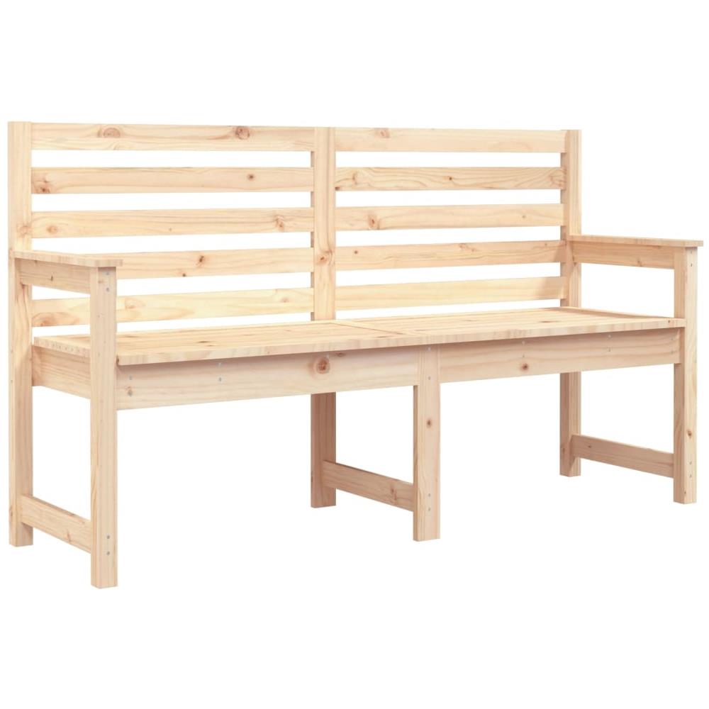Panca da Giardino 159,5x48x91,5 cm in Legno Massello di Pino - Foto 2