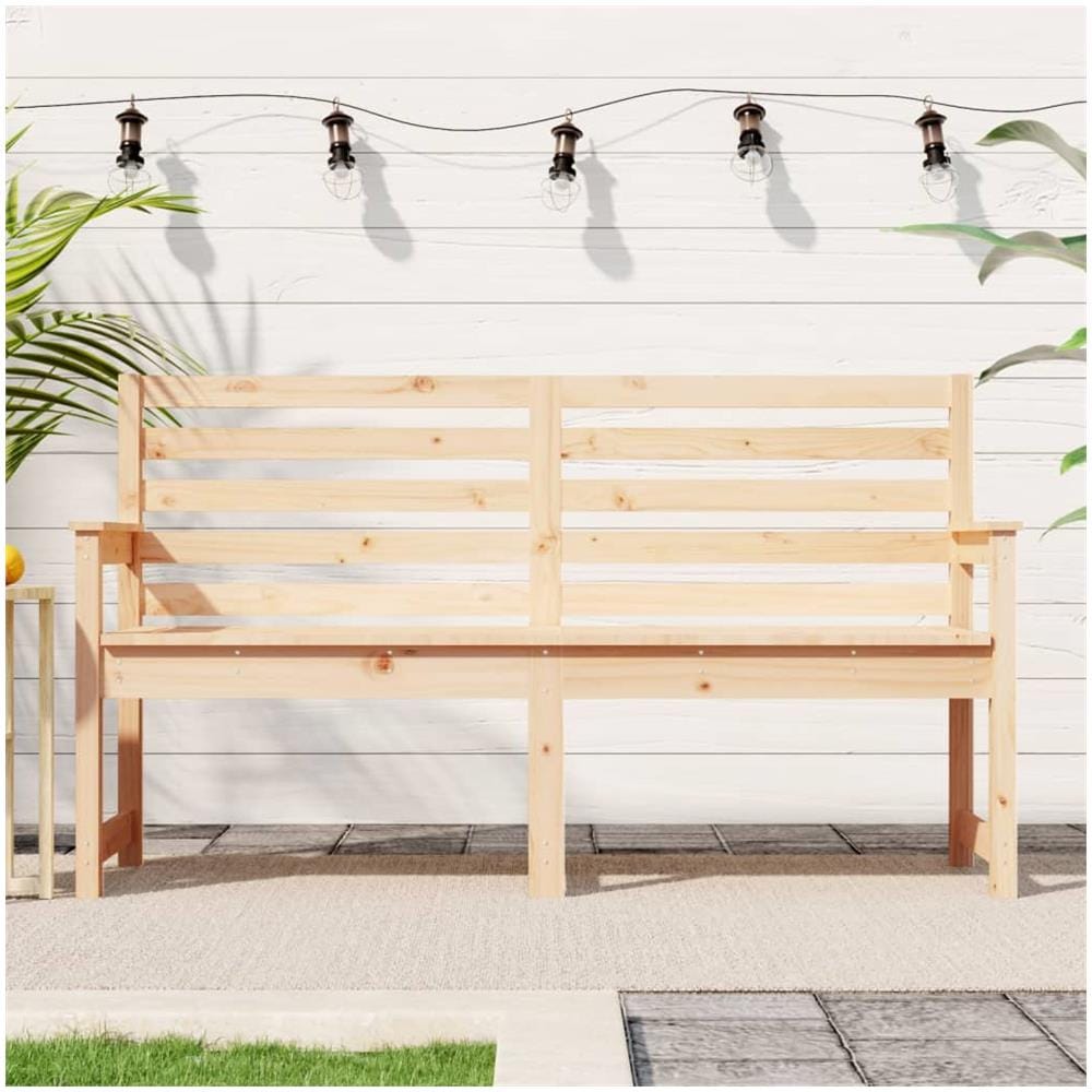 Panca da Giardino 159,5x48x91,5 cm in Legno Massello di Pino - Foto 1