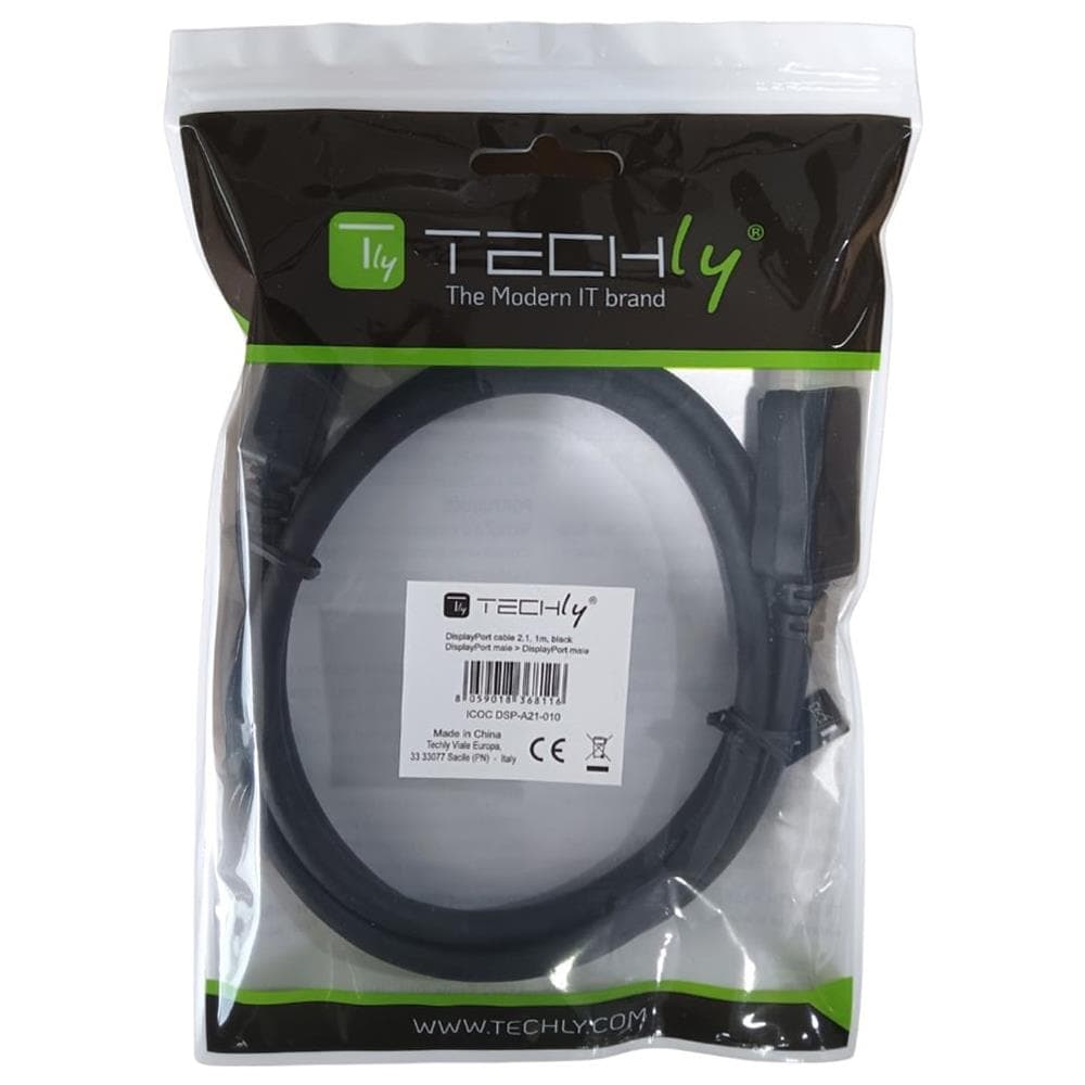 Cavo Audio /video Displayport 2.1 M /m 4k 1m Nero - Foto 3