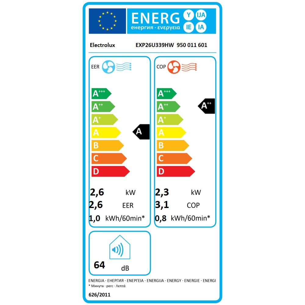 Condizionatore portatile Comfort 600 EXP26U339HW con Potenza 9000 BTU /h Wi Fi Colore Bianco - Foto 3