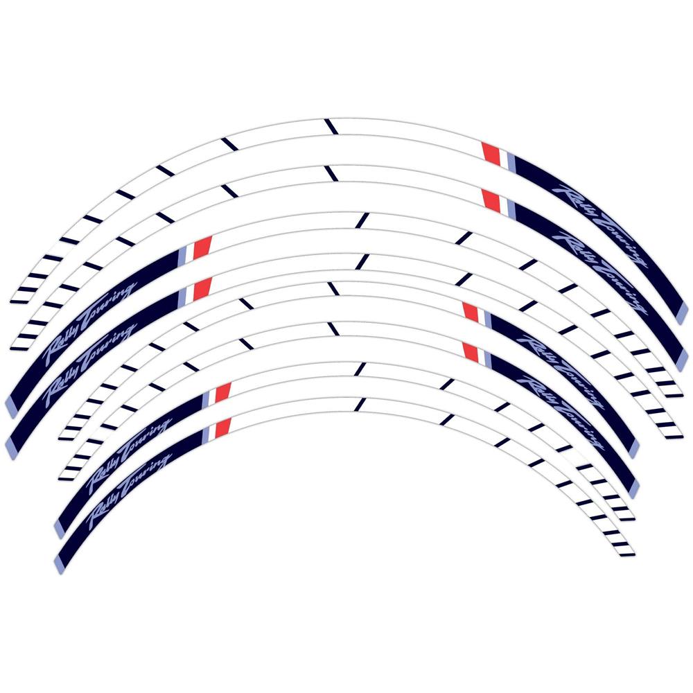 Strisce Adesive Cerchi Ruote Moto Compatibili Con Honda Transalp Xl750 2023 Bianco - Foto 1