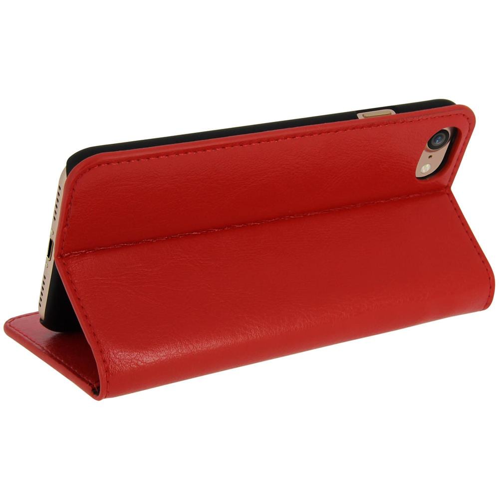Custodia Portafoglio Vintage In Pelle Per Apple Iphone 7 E 8 - Rossa - Foto 10
