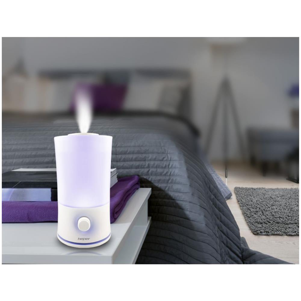 Umidificatore Diffusore Essenze Aromi Lampada Luce Led 7 Colori 2,4litri 30w - Foto 2