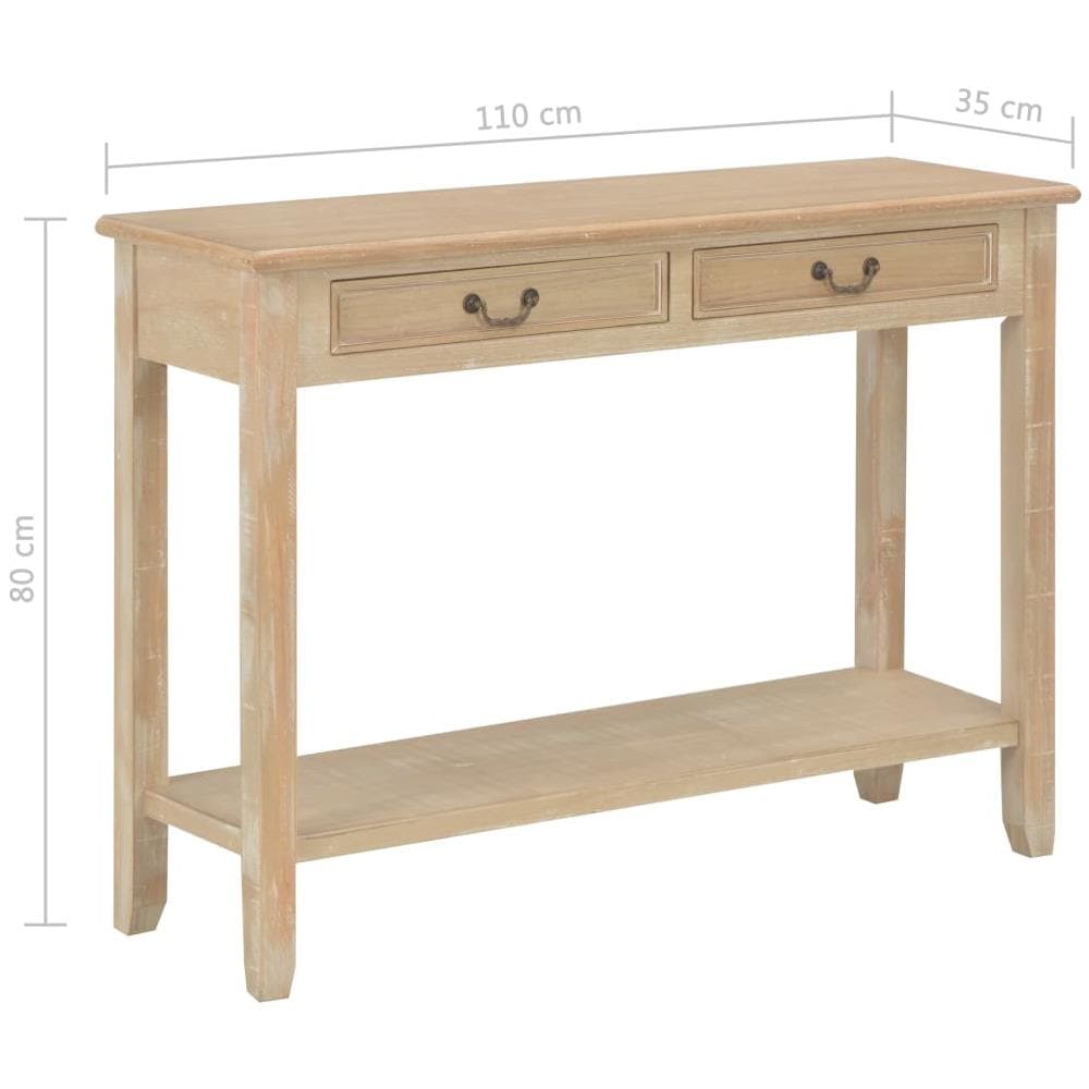 Tavolo Consolle 110x35x80 Cm In Legno - Foto 13