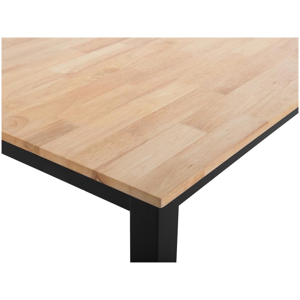 Tavolo Da Pranzo Marrone Chiaro / nero150x90cm Georgia - Foto 2