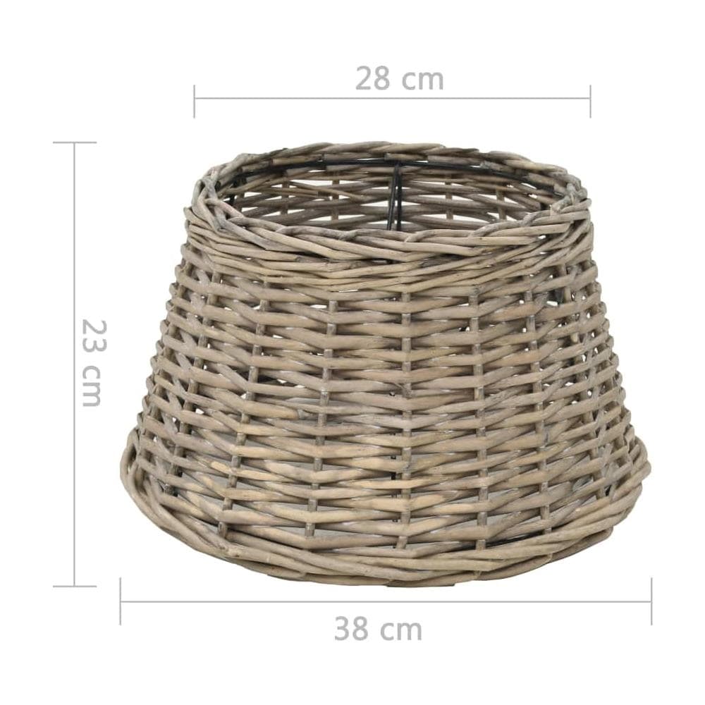 Paralume In Vimini 38x23 Cm Naturale - Foto 2