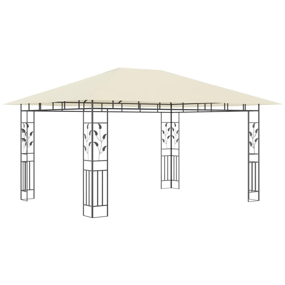 Gazebo Con Zanzariera 4x3x2,73 M Crema 180 G / m² - Foto 2