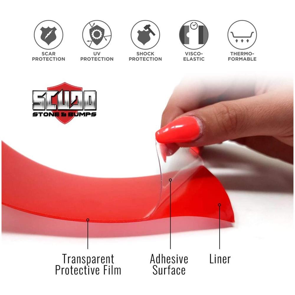 Nastro Adesivo Trasparente Scudo Per Protezione Telaio Bicicletta Spessore 0,8 Mm, 5 X 150 Cm - Foto 2