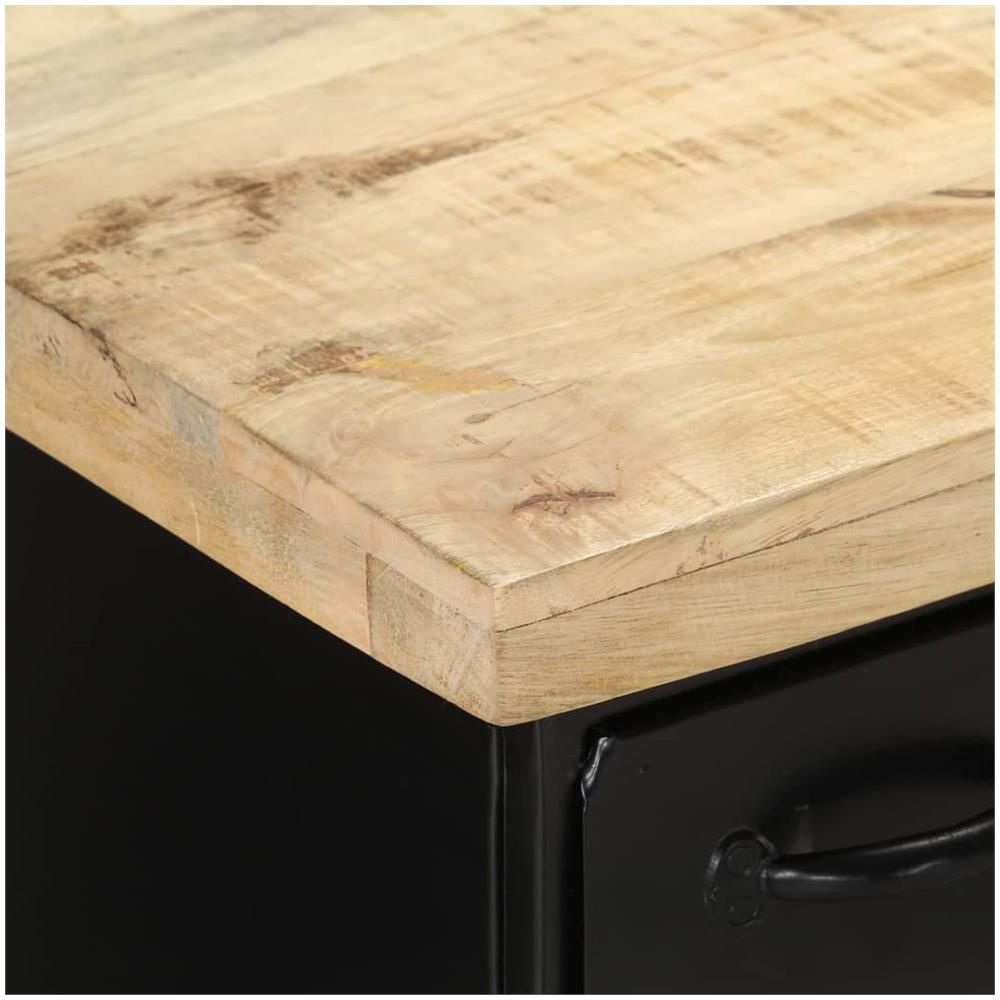 Credenza 140x38x76 Cm In Legno Di Mango Grezzo - Foto 2