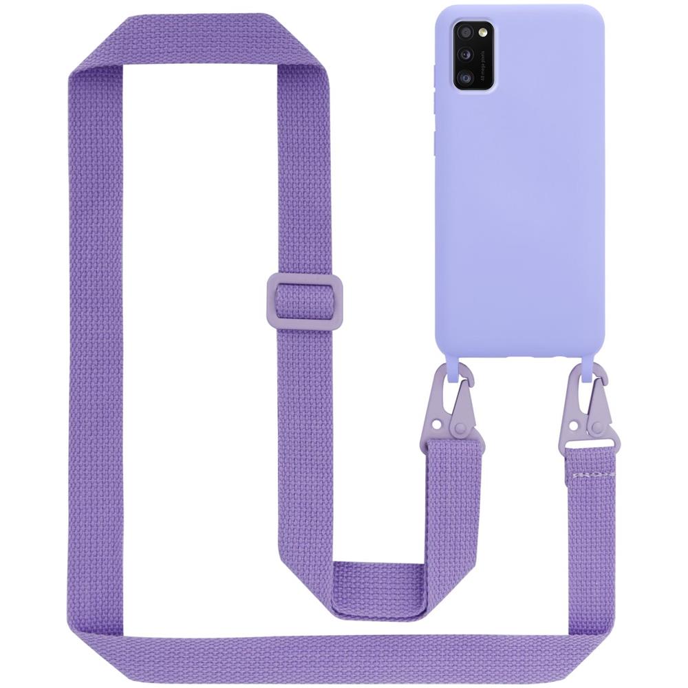 Catena Di Telefoni Cellulari Compatibile Con Samsung Galaxy A52 (4g / 5g) / A52s In Liquid Nero - Coperchio Di Protezione In Silicone Con Cordino Regolabile In Lunghezza - Foto 1
