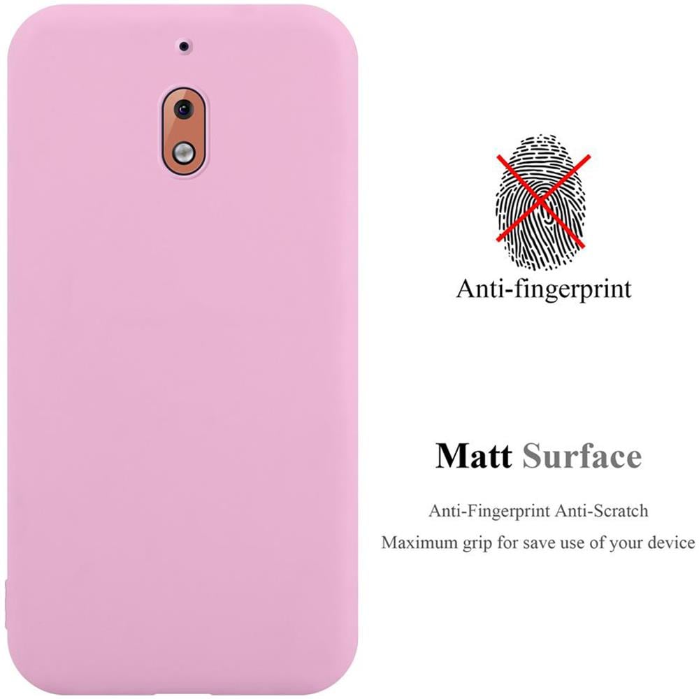 Custodia Compatibile Con Nokia 2.1 / Nokia 2 2018 In Candy Rosa - Coperchio Protettivo In Silicone Tpu Flessibile - Foto 2