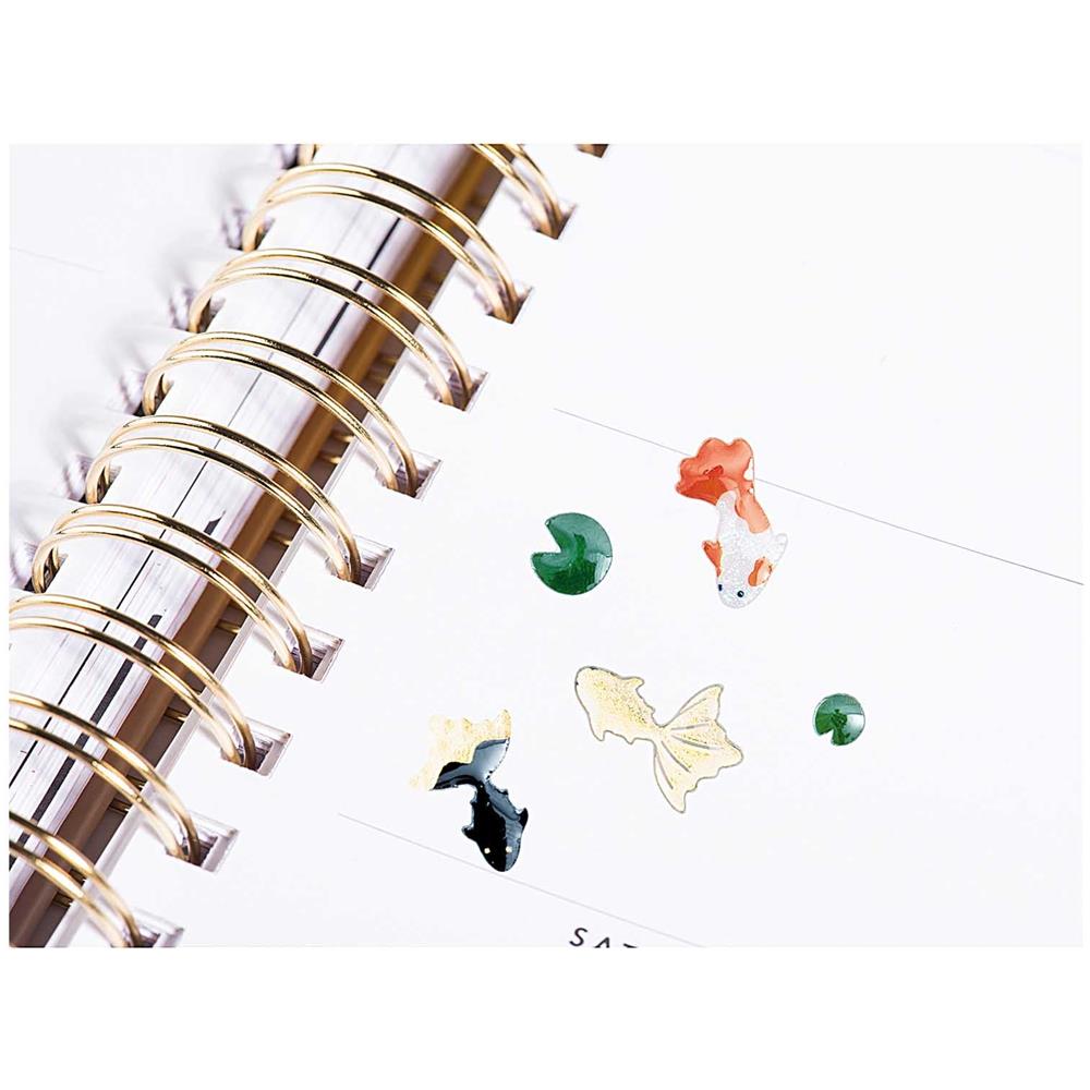 44 Sticker Pesce Koi - Ninfee - Effetto Gel - Giappone - Foto 1