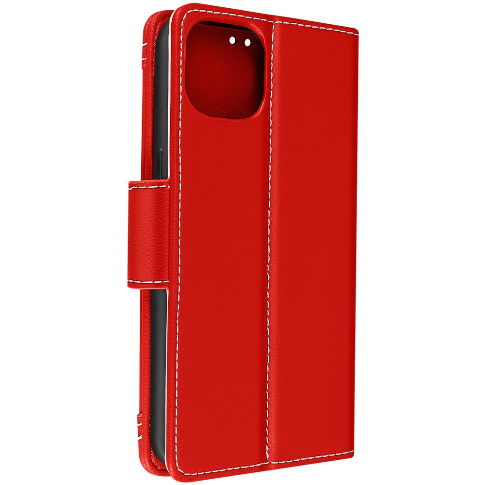 Custodia A Portafoglio Iphone 13 Multiscomparto Supporto Video Rossa - Foto 5