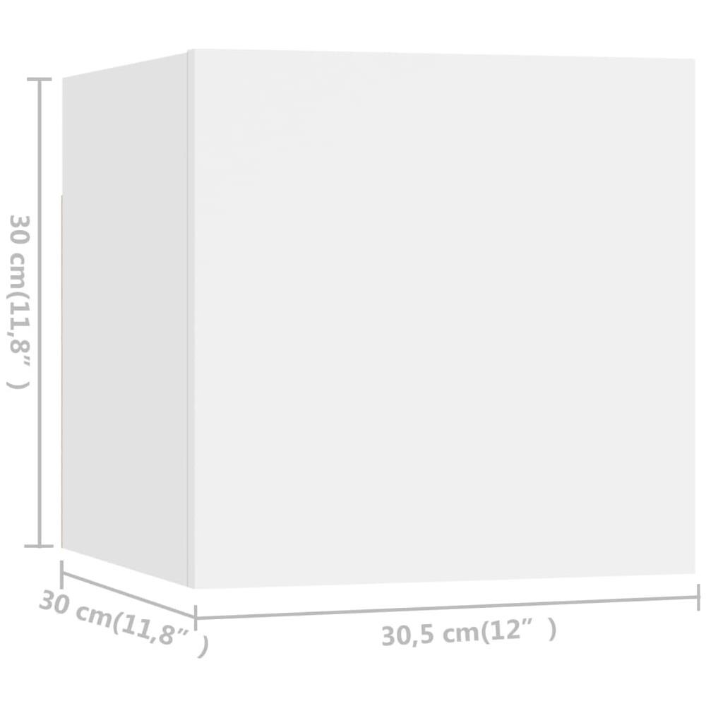 Set Mobili Porta TV 6 pz Bianco in Legno Multistrato - Foto 2