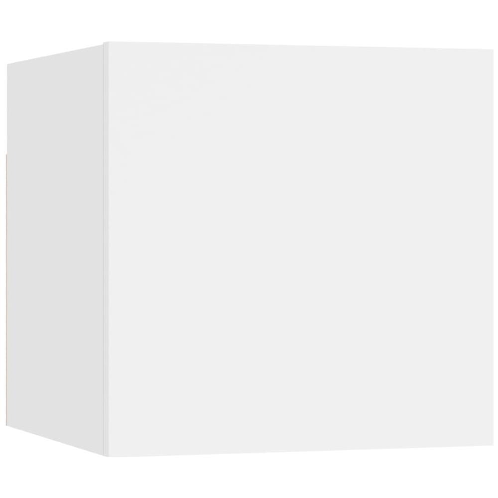 Set Mobili Porta TV 6 pz Bianco in Legno Multistrato - Foto 8