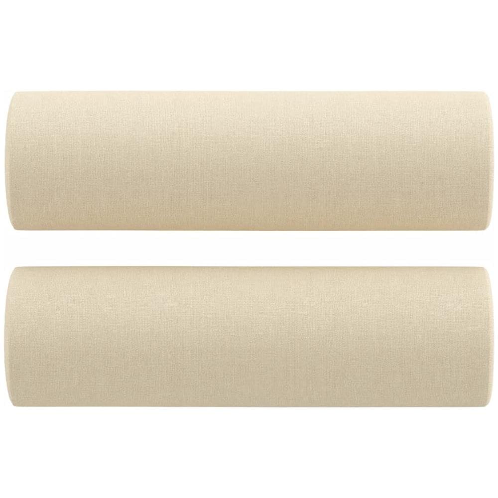 Cuscini Decorativi 2 Pz Crema 15x50 Cm In Tessuto - Foto 2