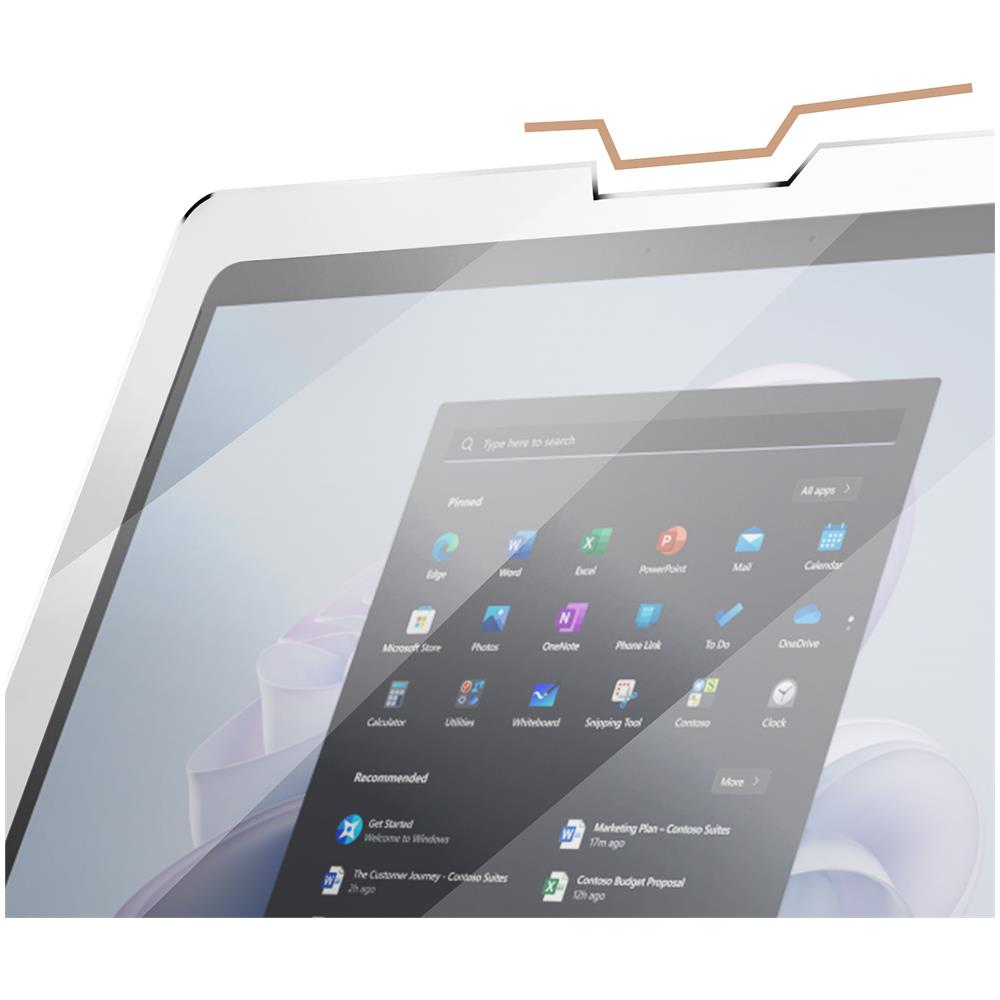 Vetro Temperato 9h Per Microsoft Surface Pro 8, 9, X E 11 Sottile 0,33mm Mw Trasparente - Foto 2