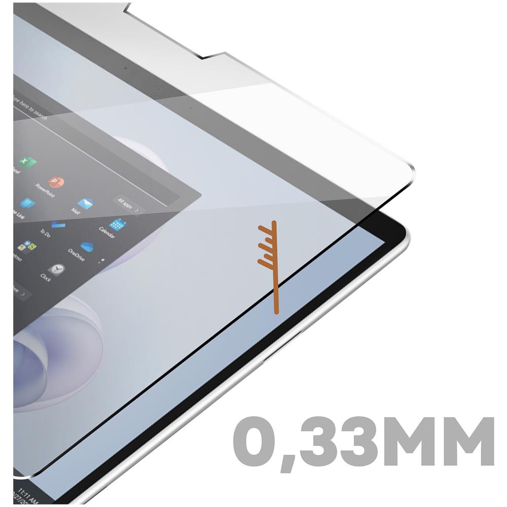Vetro Temperato 9h Per Microsoft Surface Pro 8, 9, X E 11 Sottile 0,33mm Mw Trasparente - Foto 5