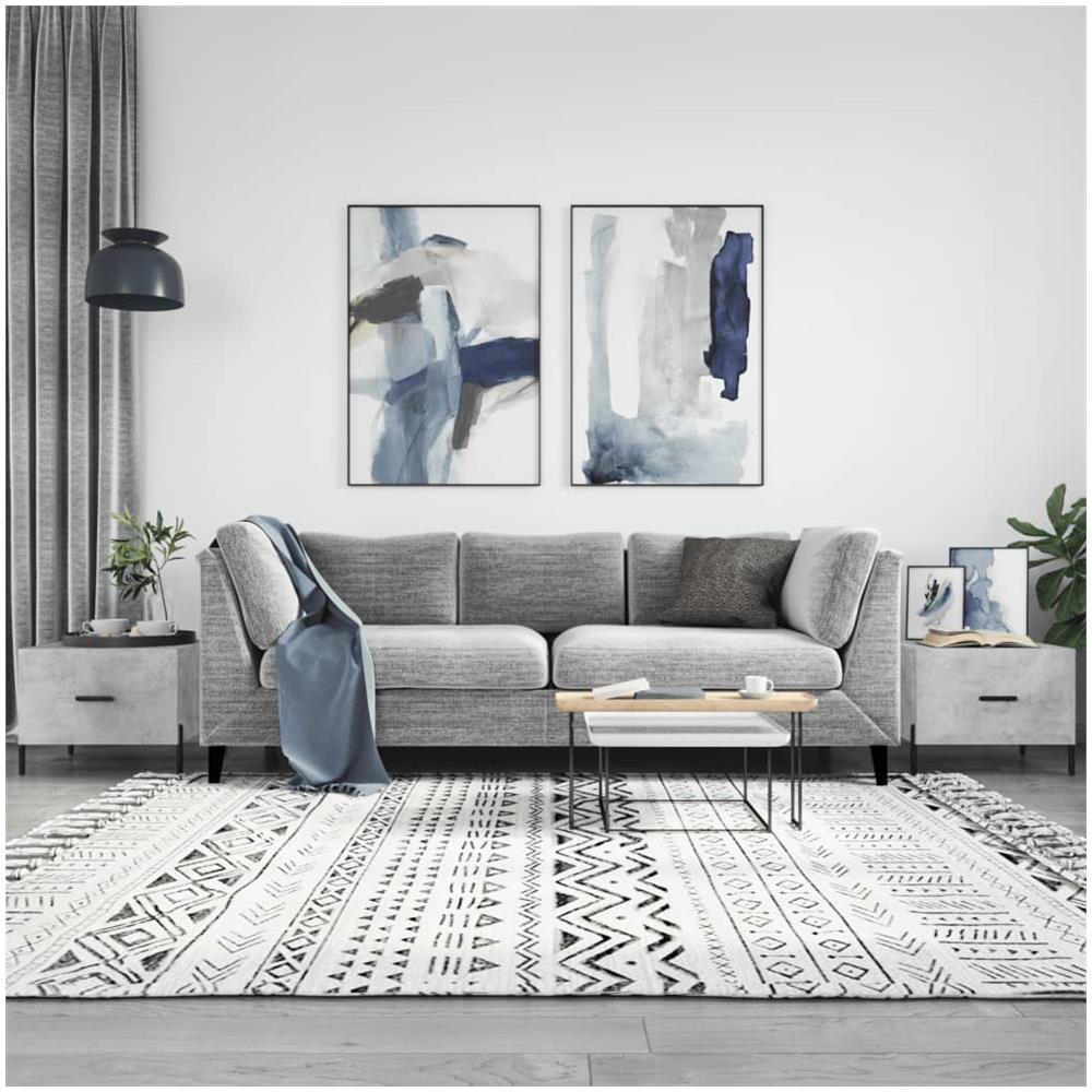 Tavolini Salotto 2pz Grigio Cemento 50x50x40 Legno Multistrato - Foto 1