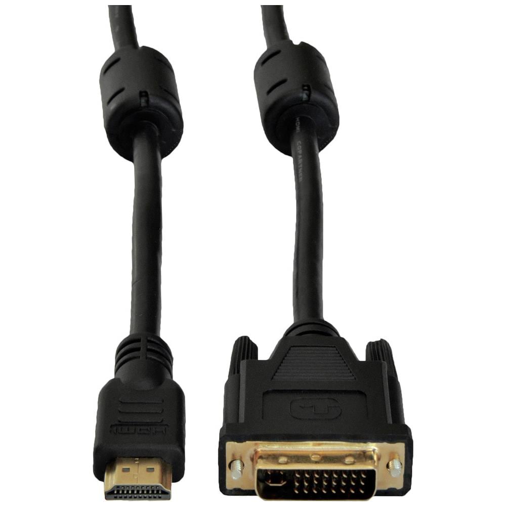 AK-AV-11 cavo e adattatore video 1,8 m HDMI tipo A (Standard) DVI-D Nero - Foto 3