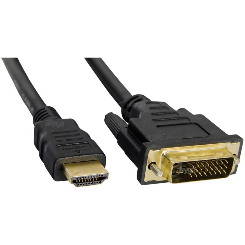 AK-AV-11 cavo e adattatore video 1,8 m HDMI tipo A (Standard) DVI-D Nero - Foto 2