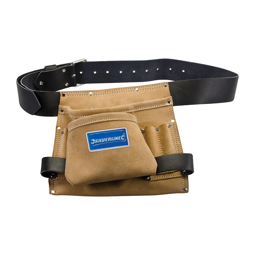 675030 Borsa Portautensili In Pelle Con 8 Tasche 260 X 230 Mm - Foto 1