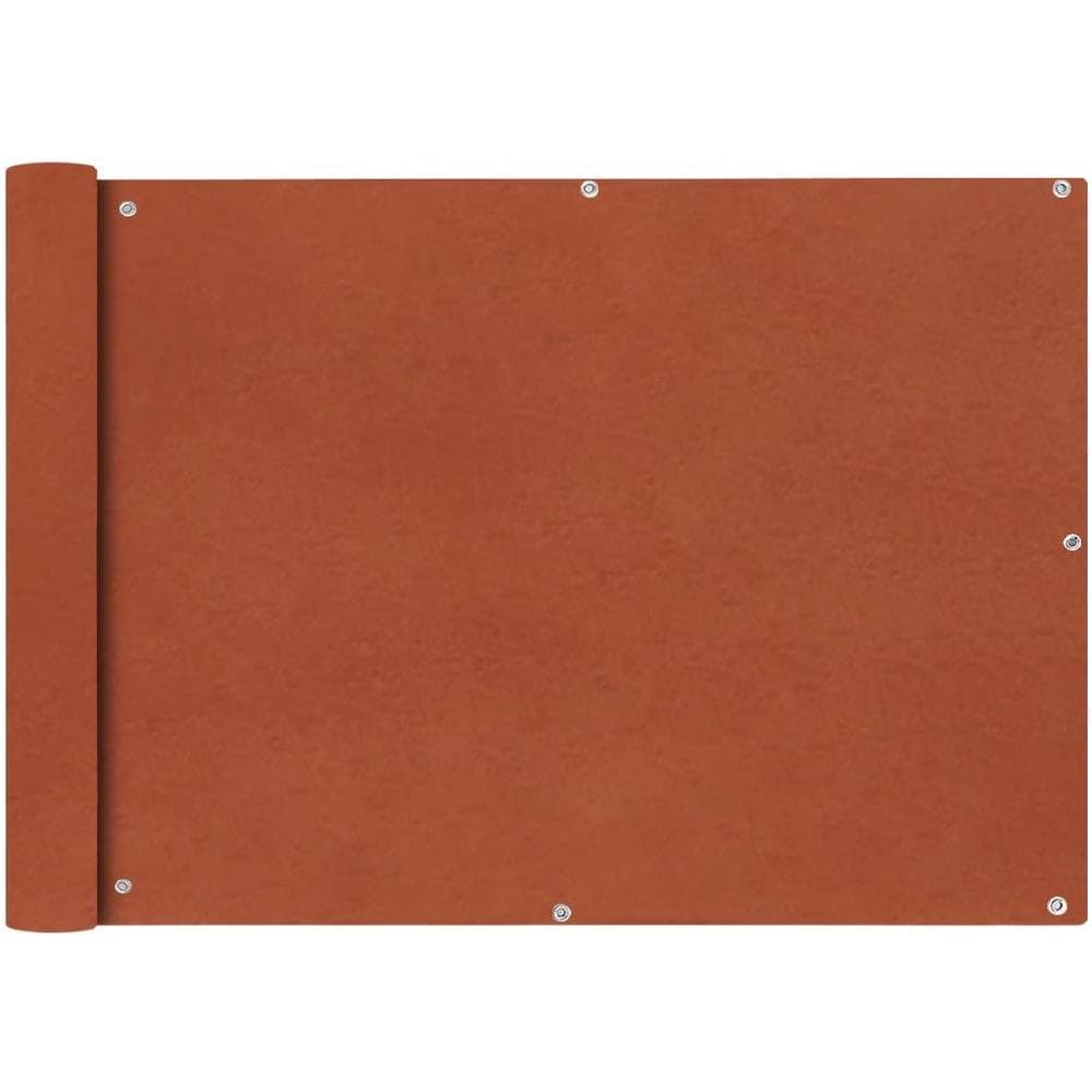 Paravento Da Balcone In Tessuto Oxford 75x400 Cm Terracotta - Foto 1