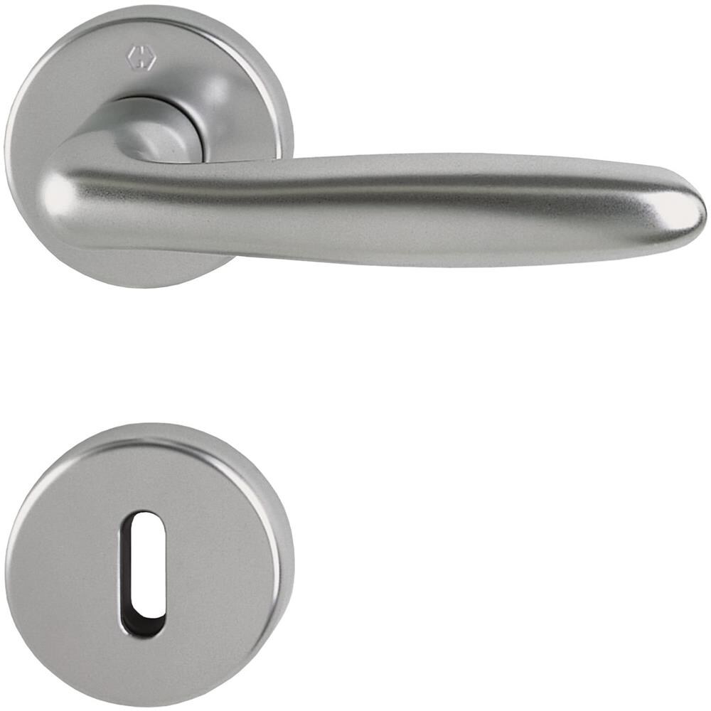 Pulsante Set Verona Con Rosette Bb Colorato Barba, In Acciaio Inox Effetto, 2950886 - Foto 1