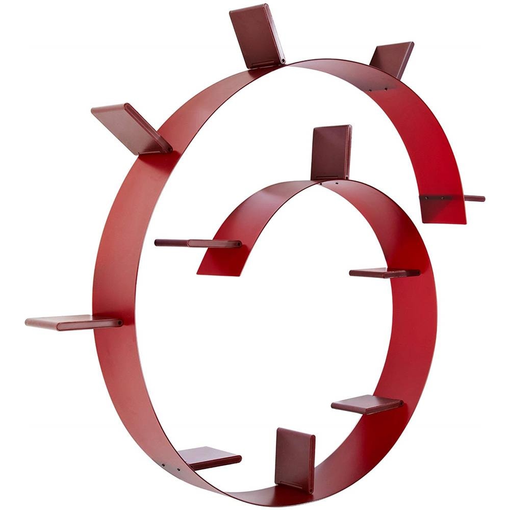 Bookworm Libreria, Confezione Da 1 Pezzo, Rosso Vino - Foto 1