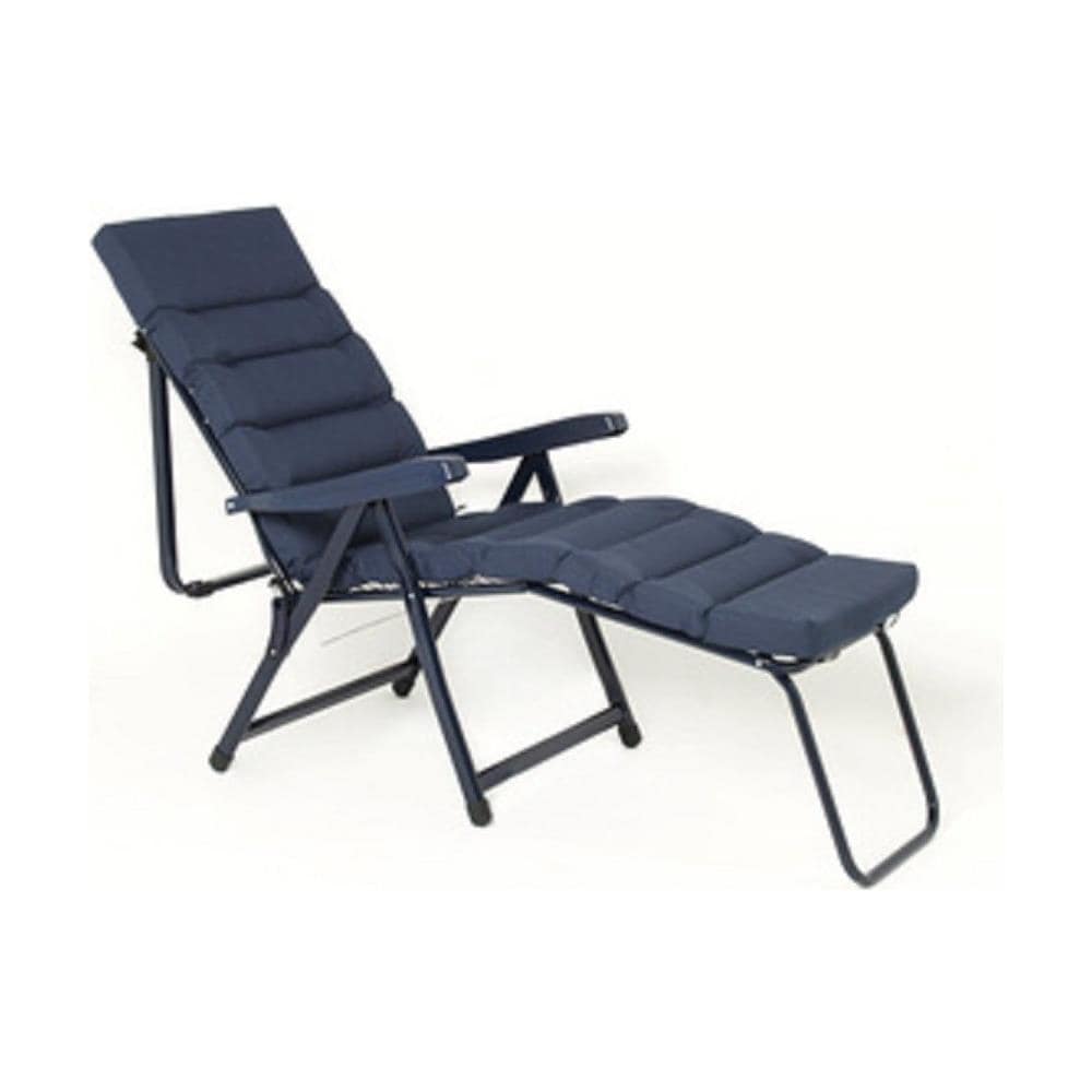 Poltrona Sedia Sdraio 7 Posizioni Con Poggiapiedi Mare Spiaggia Piscina - Foto 1