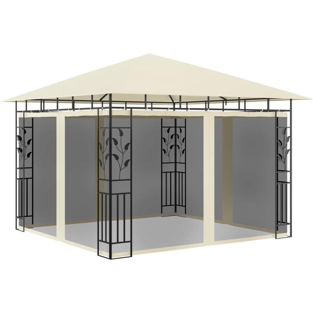 Gazebo Con Zanzariera 3x3x2,73 M Crema 180 G / m² - Foto 1