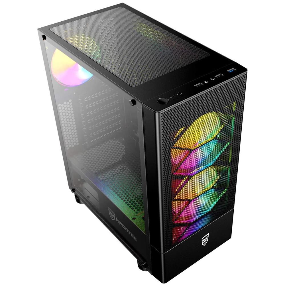 Caelum ? b08hghxww9 Torre Gaming Rgb Con Frontale In Rete 1 Voti Nero - Foto 5