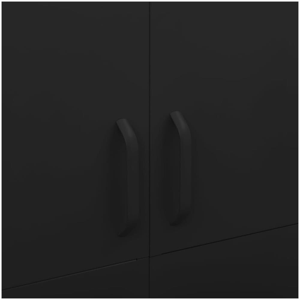 Armadio Nero 90x50x180 Cm In Acciaio - Foto 3