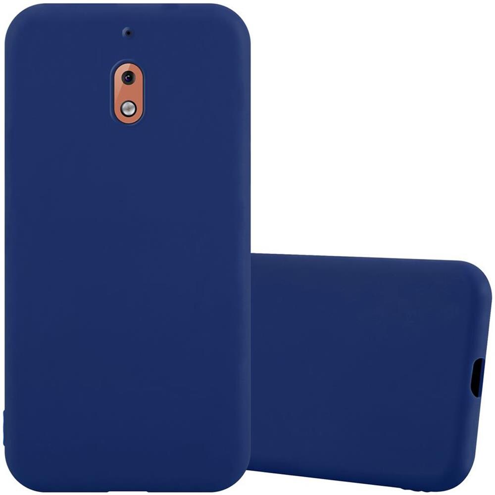 Custodia Compatibile Con Nokia 2.1 / Nokia 2 2018 In Candy Blu Scuro - Coperchio Protettivo In Silicone Tpu Flessibile - Foto 1