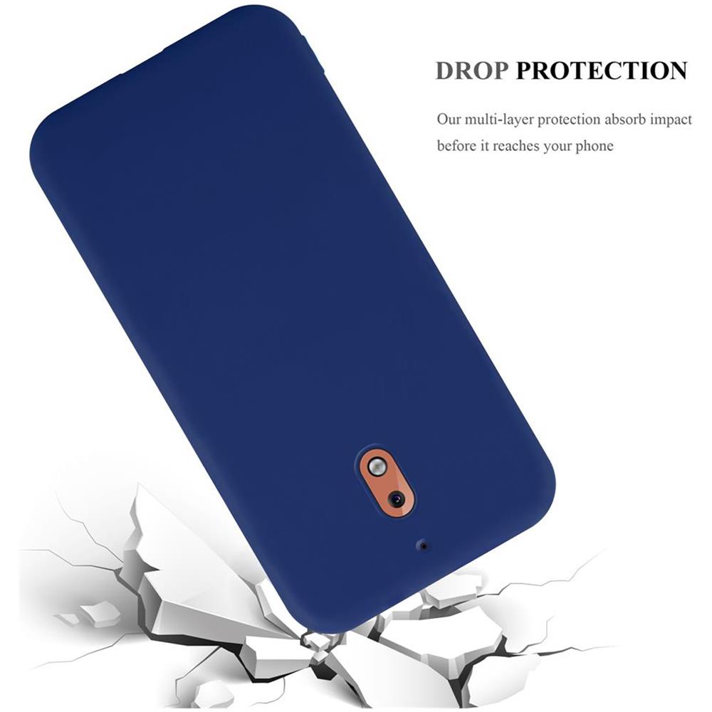 Custodia Compatibile Con Nokia 2.1 / Nokia 2 2018 In Candy Blu Scuro - Coperchio Protettivo In Silicone Tpu Flessibile - Foto 8