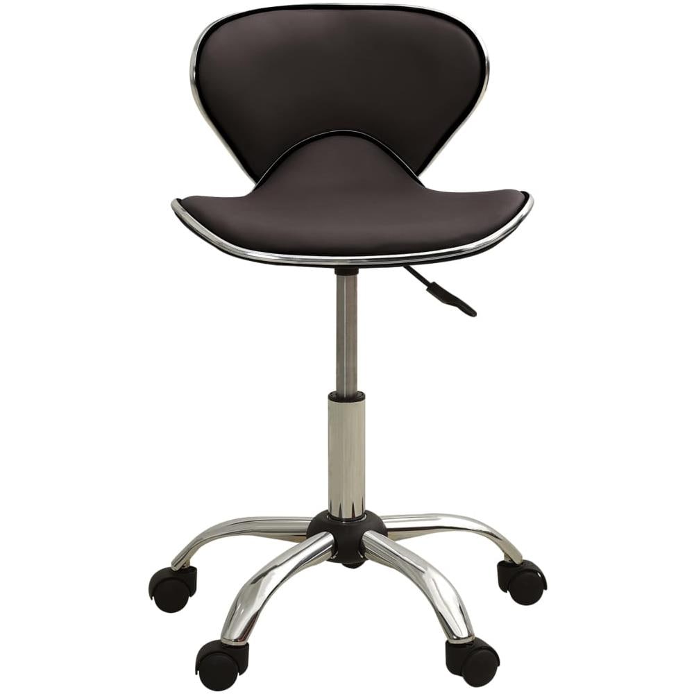 Sedia Da Ufficio Marrone In Similpelle - Foto 2