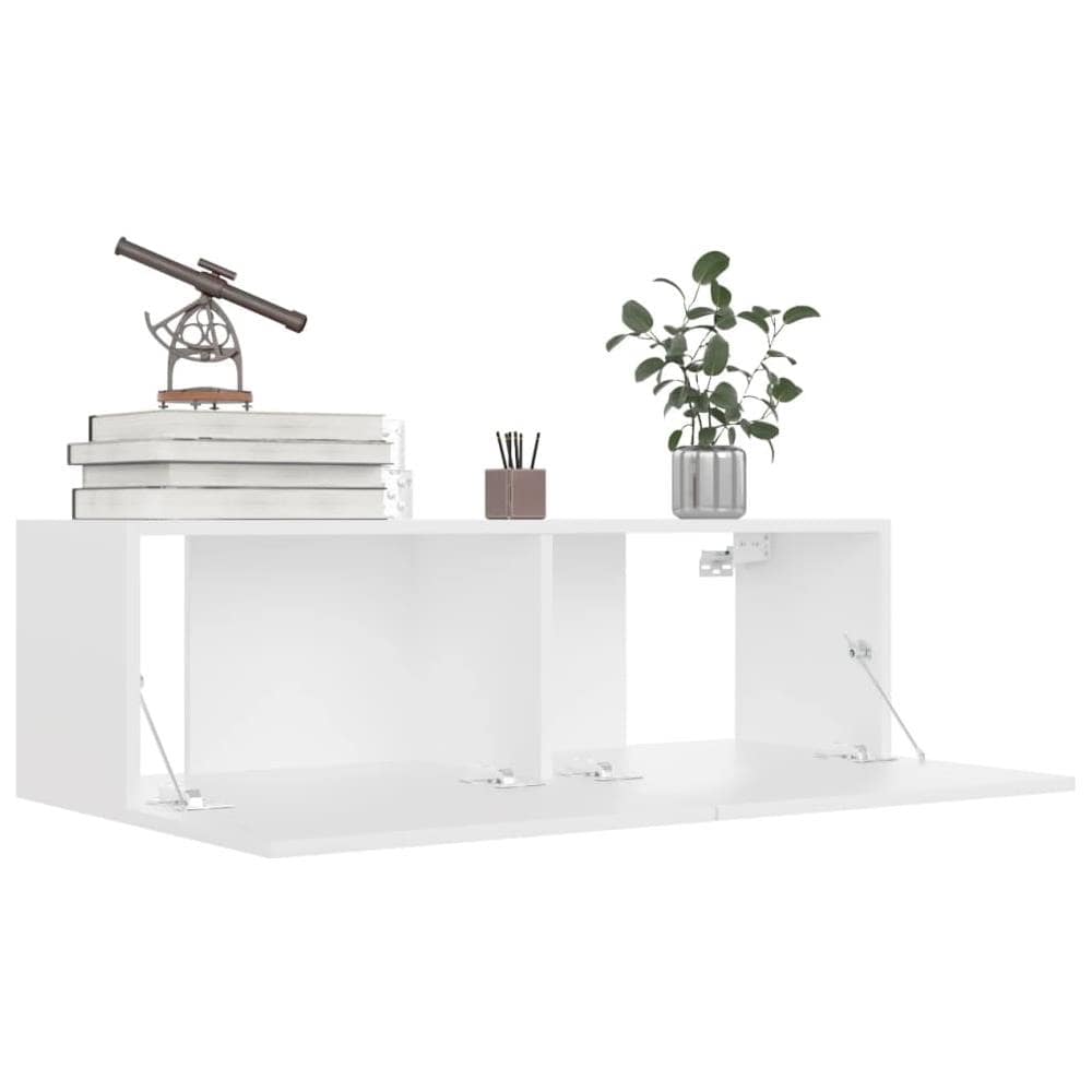 Set Mobili Porta TV 6 pz Bianco in Legno Multistrato - Foto 8