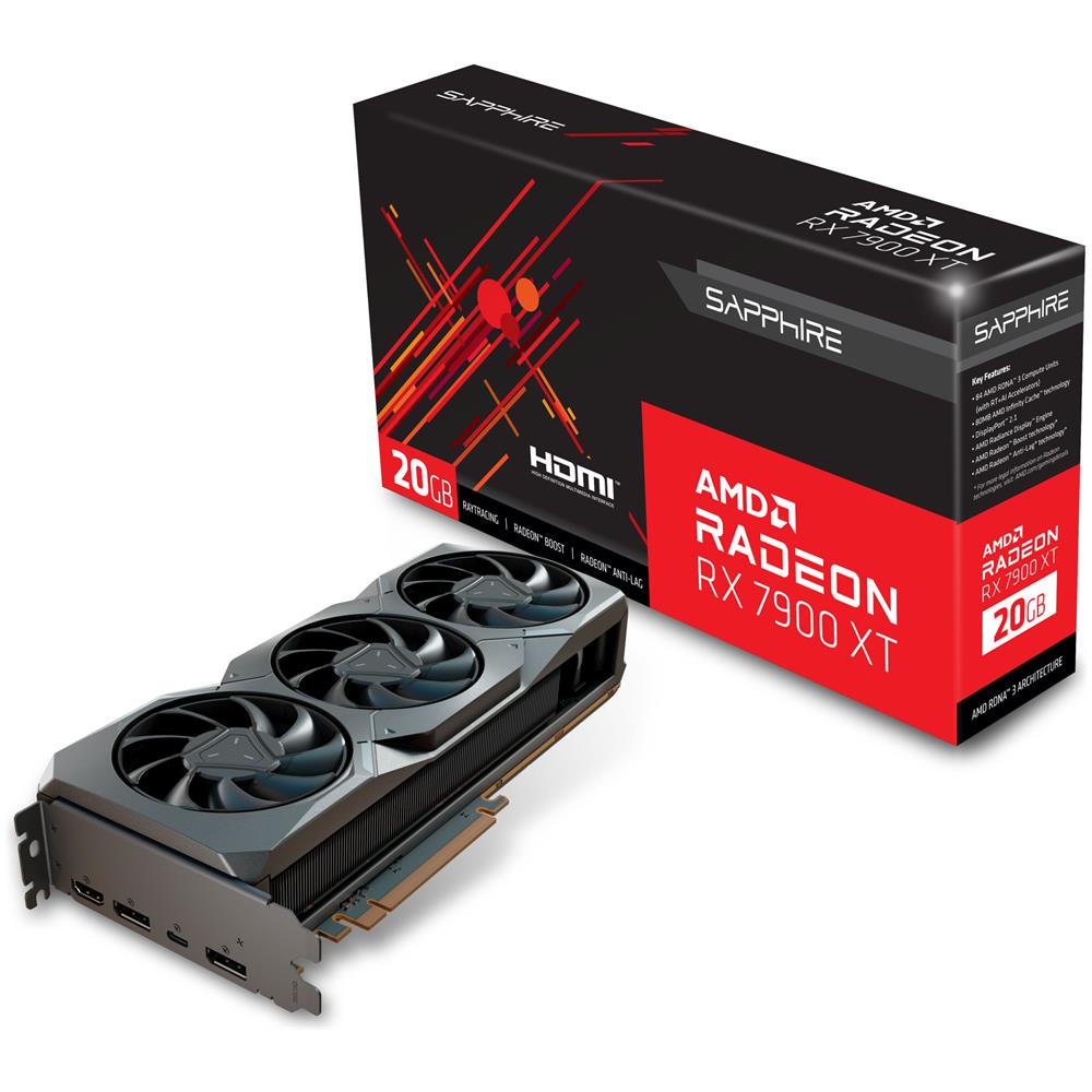 Radeon RX 7900 XT 20 GB GDDR6 Pci-E 2 x DisplayPort / 1 x HDMI Saphire - Foto 1