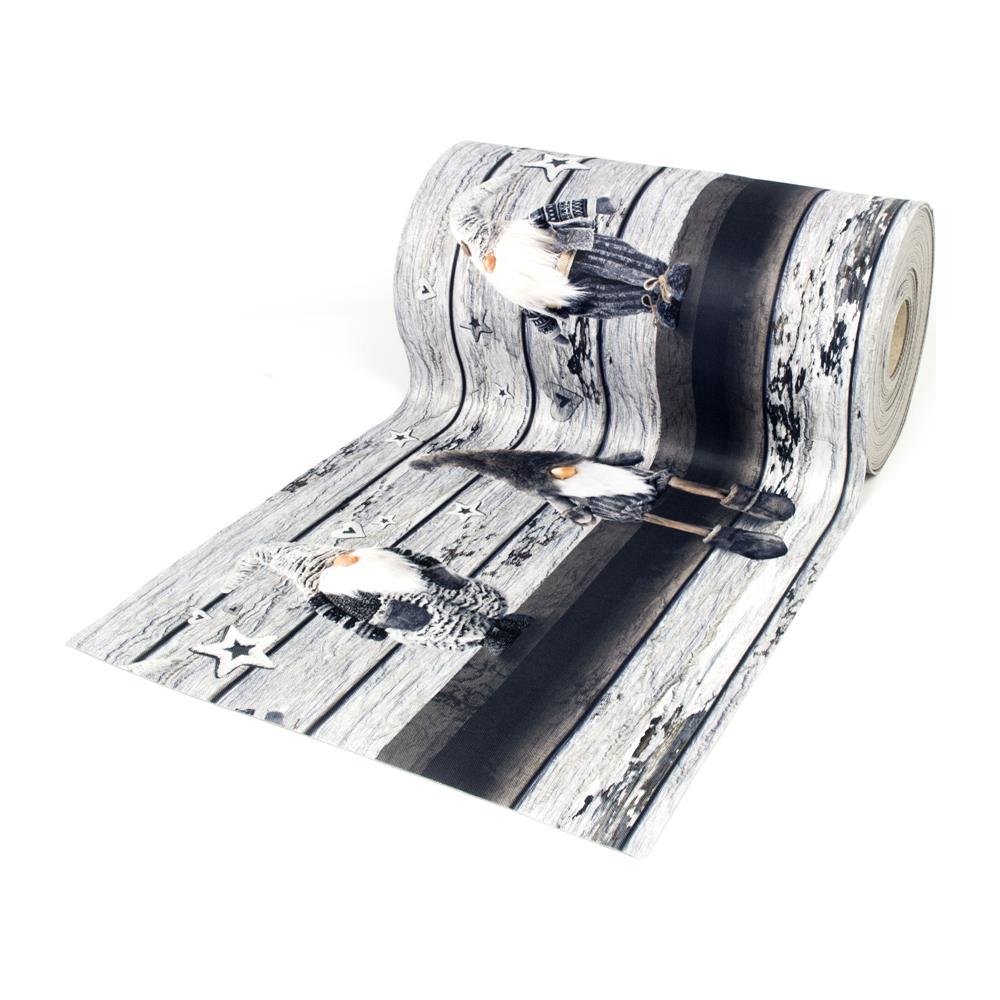 Tappeto Passatoia Cucina Antiscivolo Sottolavello Digitale Disegni Natalizi 50x115 Elfo Grigio - Foto 1