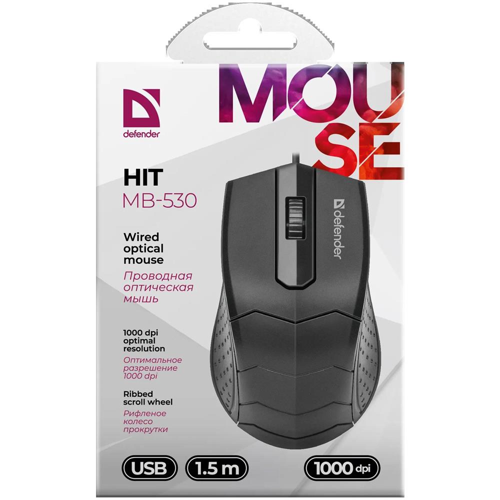 Mouse HIT MB-530 2 Tasti USB Ottico 1000 DPI Colore Nero - Foto 7