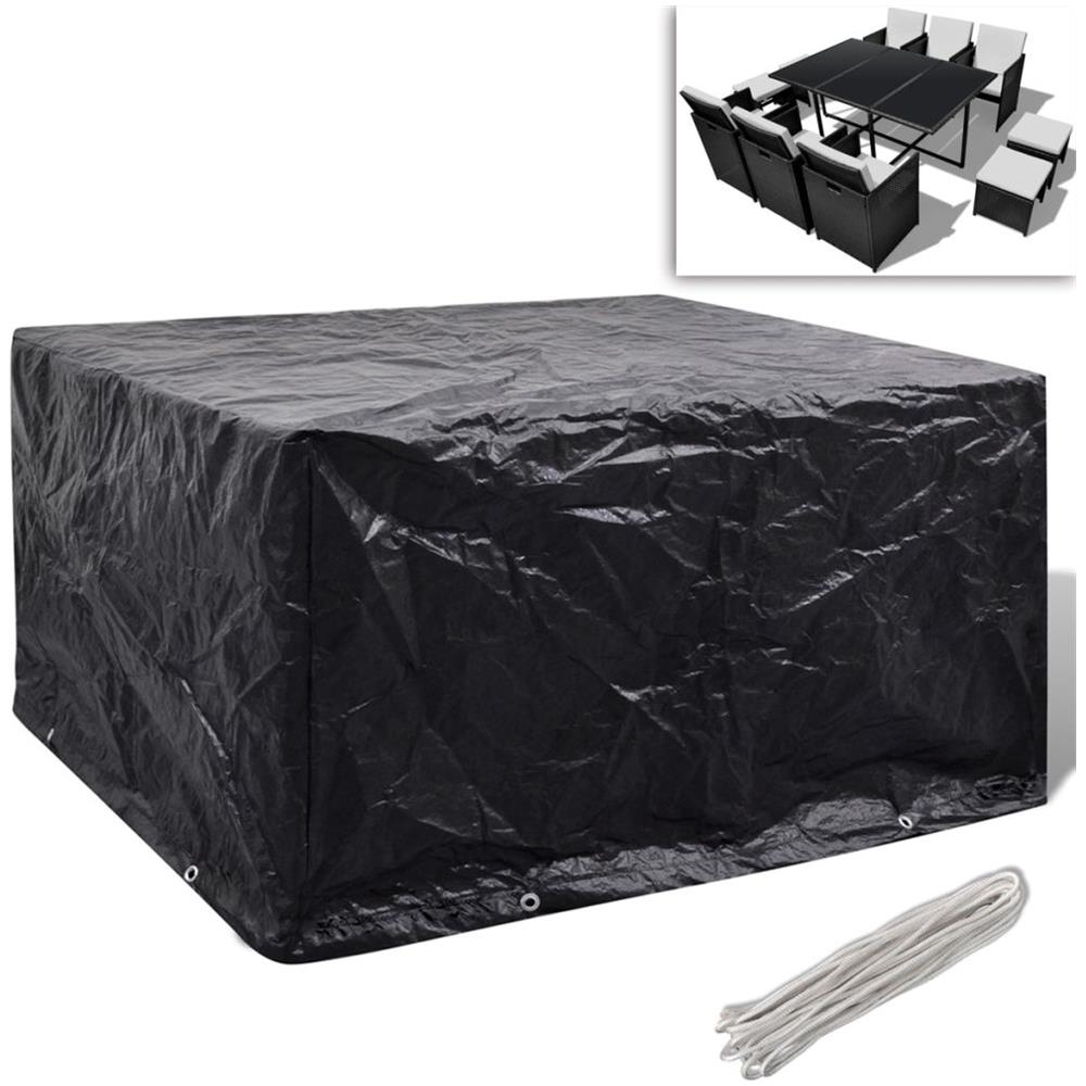 Telo Di Copertura Per Mobili In Polirattan Con 8 Occhielli 172 X 113cm - Foto 1