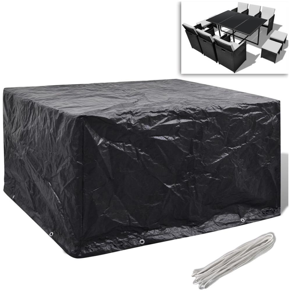 Telo Di Copertura Per Mobili In Polirattan Con 8 Occhielli 172 X 113cm - Foto 2