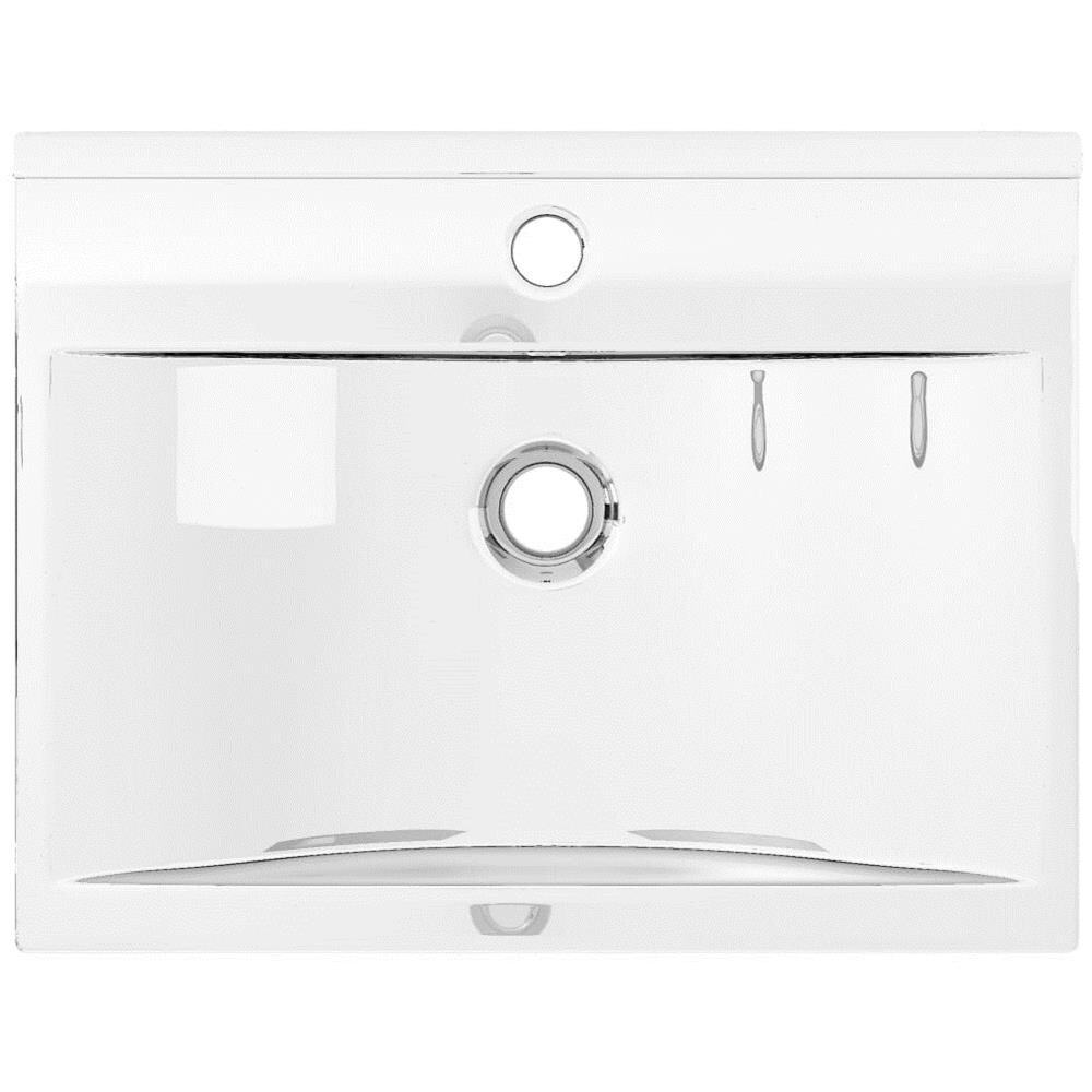 Lavandino Con Troppopieno 60x46x16 Cm In Ceramica Argento - Foto 6