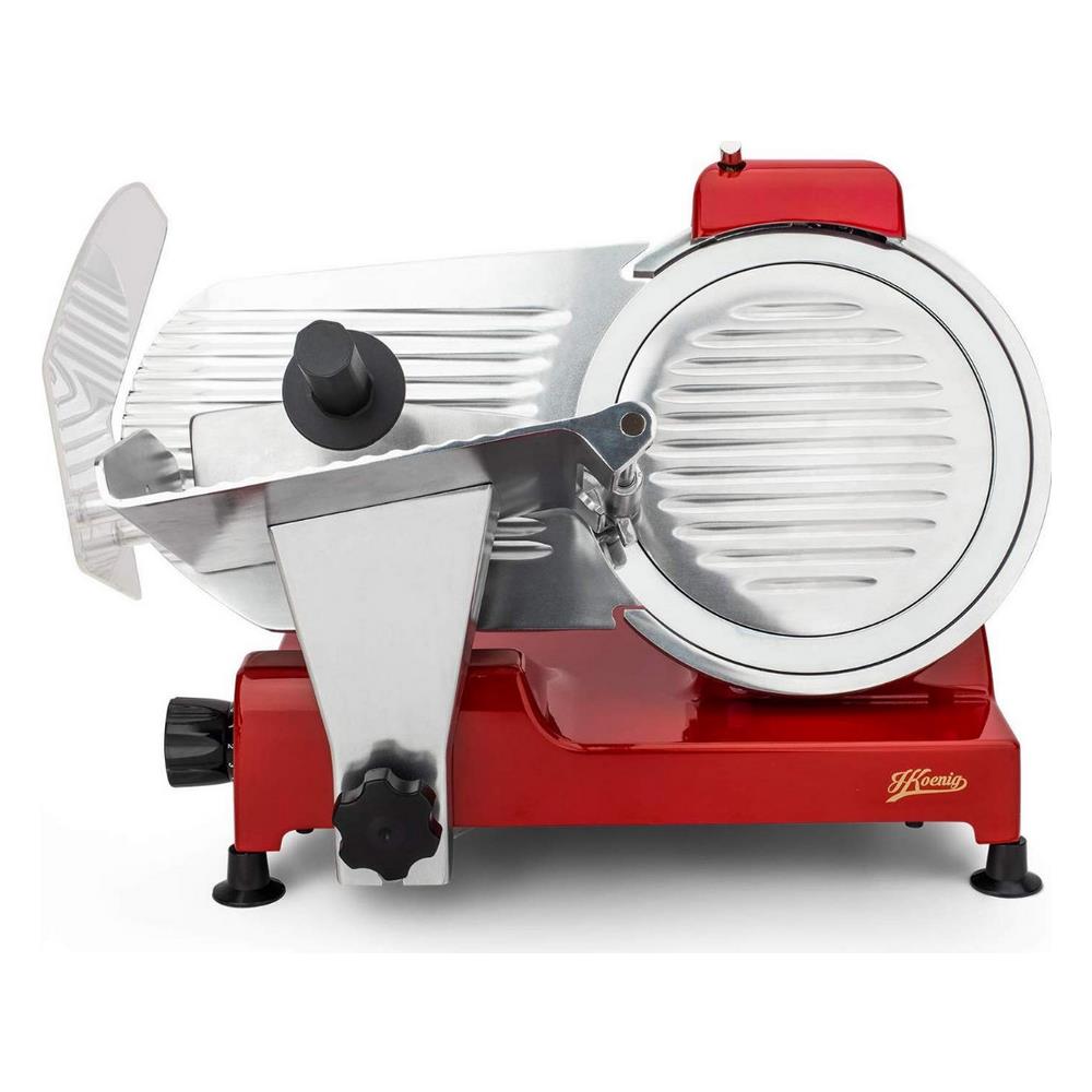 Msx254 Affettatrice Professionale, design Intage, Lama Made In Italy 25cm, Motore Asincrono, 282 Rpm, 240w, Rosso - Foto 2