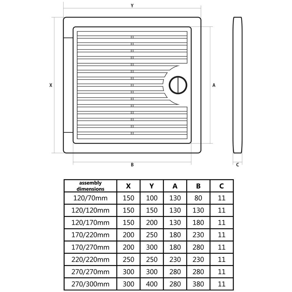 150x200mm Magro Pannello Ispezione Accesso Tratteggio Imposte Porta Abs Plastica - Foto 2