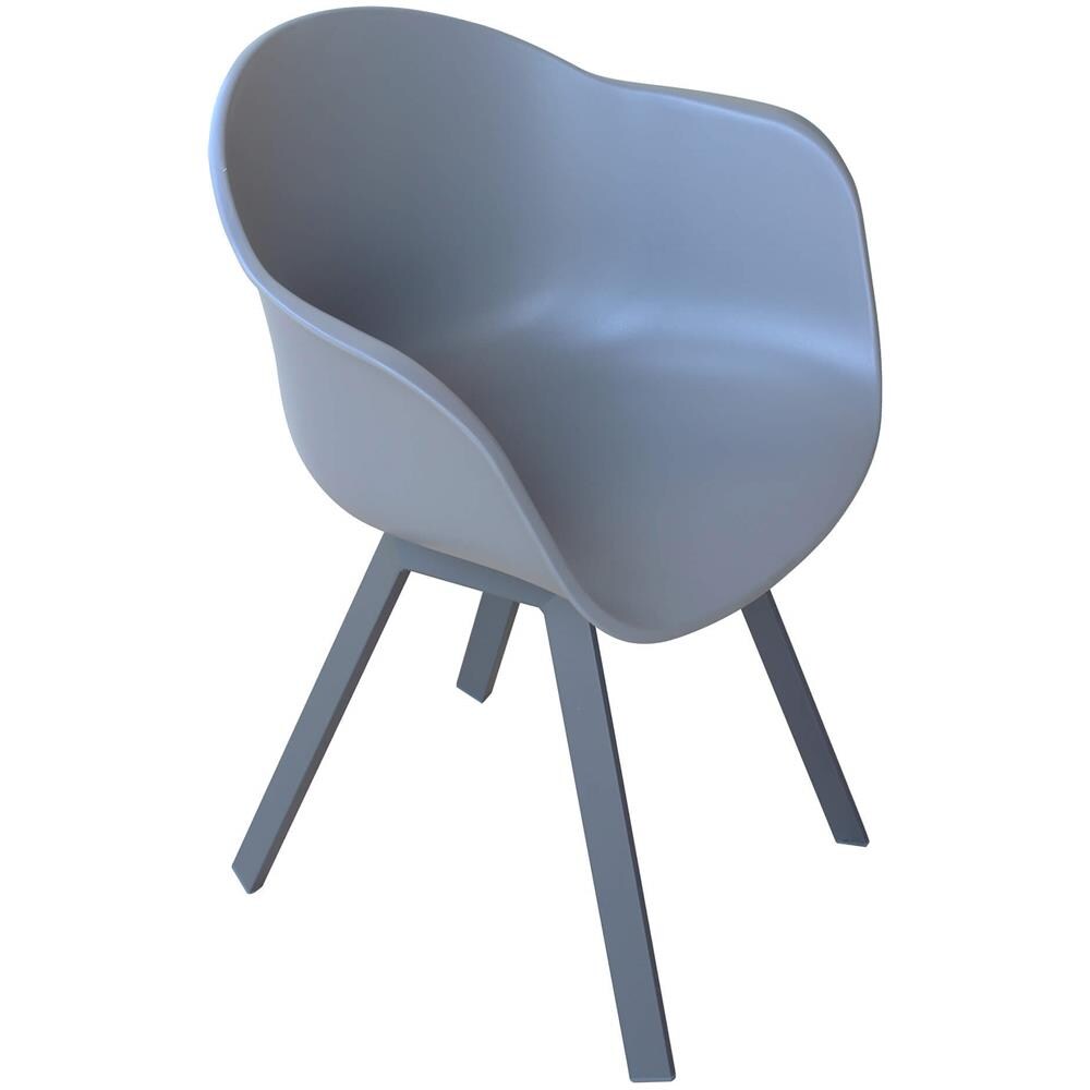 Jerri - Set Tavolo In Alluminio Cm 90/180 X 90 X 75 H Con 6 Poltrone Jessie - Foto 2