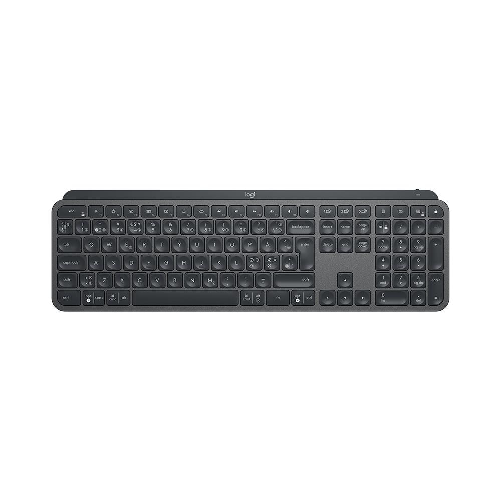 Mx Keys Tastiera Rf Wireless + Bluetooth Qwerty Danese, Finlandese, Norvegese, Svedese Nero - Foto 1