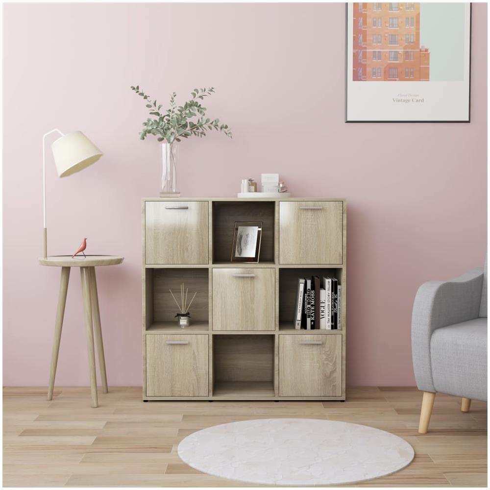 Libreria Rovere Sonoma 90x30x90 cm in Legno Multistrato - Foto 1